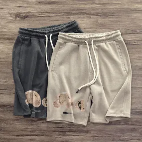 Bear Print Casual Fashion Shorts