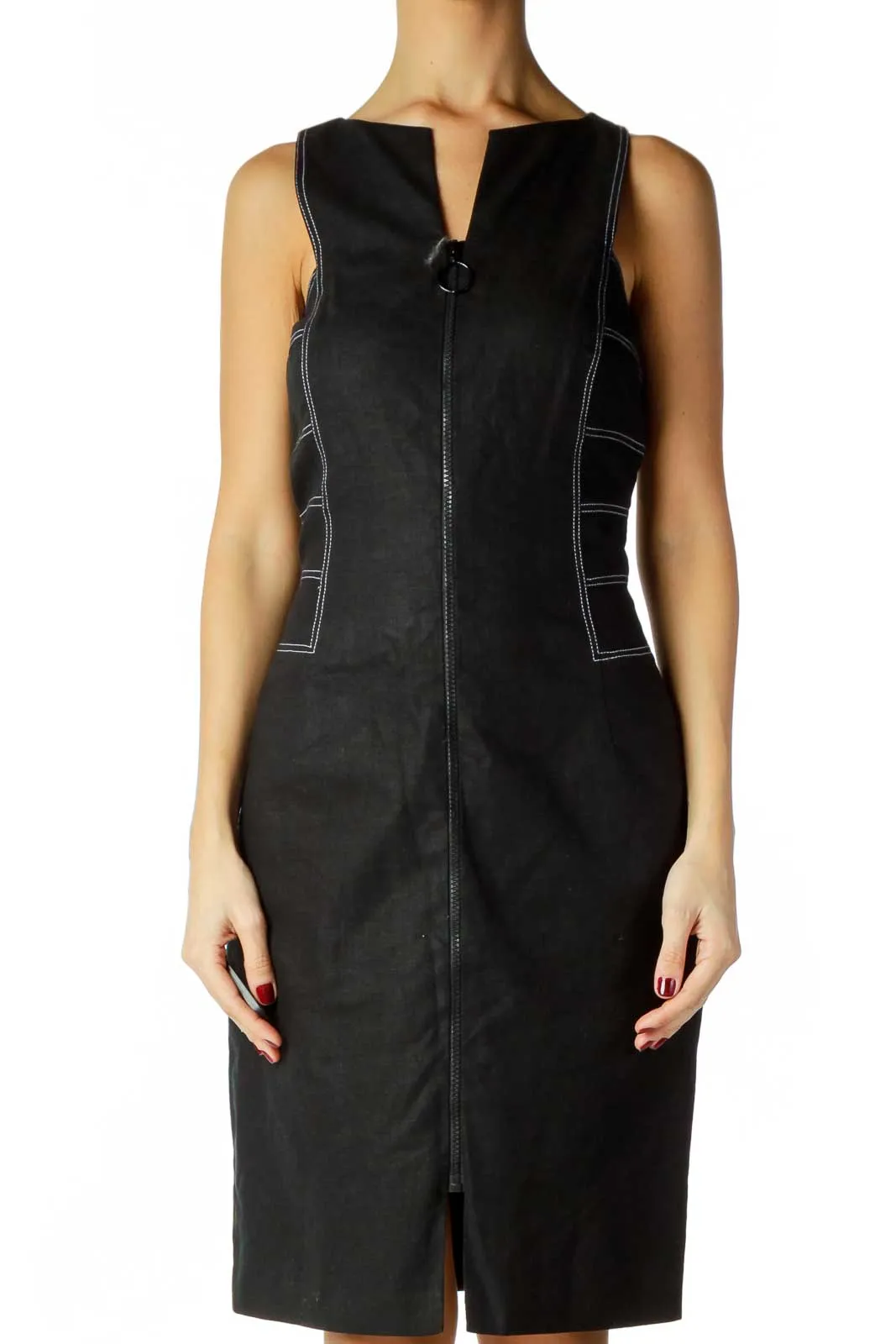 Black Denim Work Dress