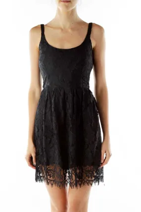 Black Lace Cocktail Dress