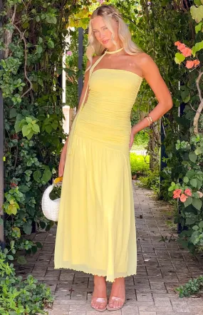 Brayan Yellow Maxi Dress