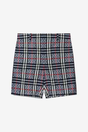 Burberry Boys Cotton Check Shorts