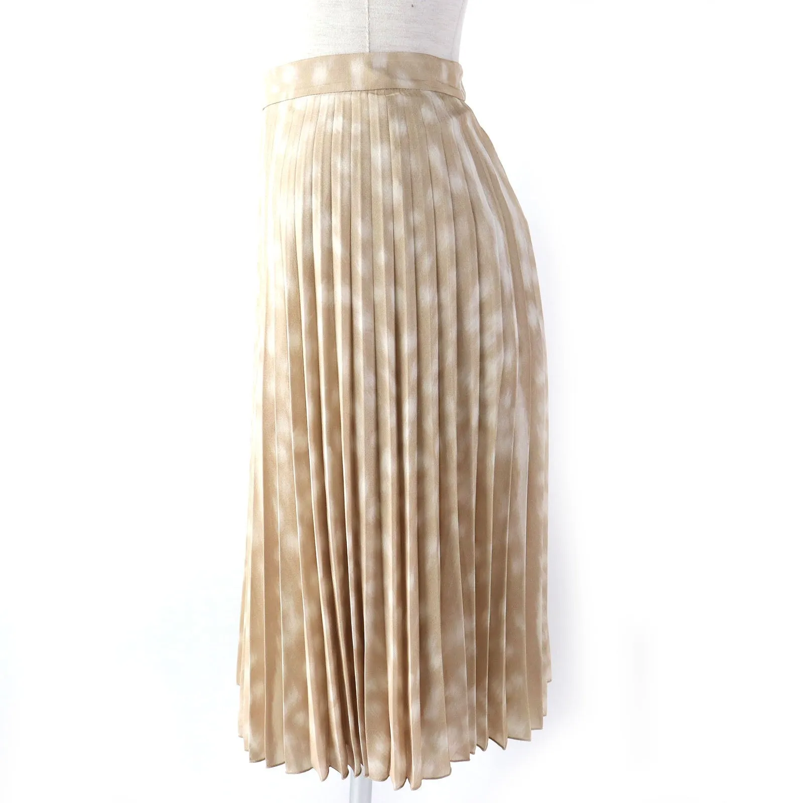 Burberry Pleated Skirt Beige 36 Women