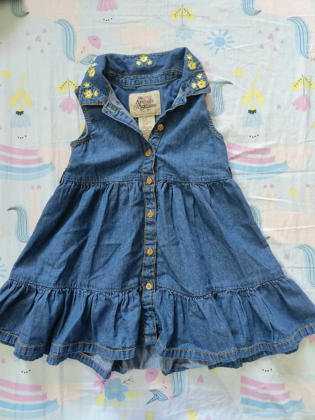 Combo Of Sirosa By Hopscotch Partywear Dress/Frock,  ARABELLA & ADDISON Denim Frock/Dress , Partywear Dress/Frock, PINK AND BLUE Brand Dress/Frock, CHERRY CHOCOLATE Dress/Frock