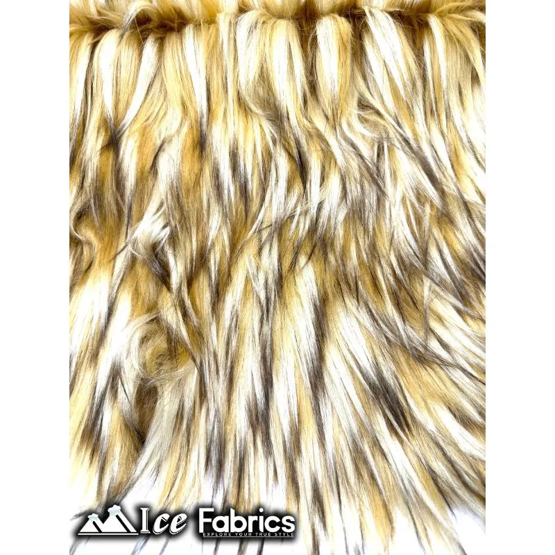 Coyote Long Pile Faux Fur Fabric | Fur Material