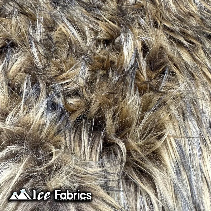 Coyote Long Pile Faux Fur Fabric | Fur Material