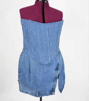 Denim Corset Dress (Waist: 38-40")