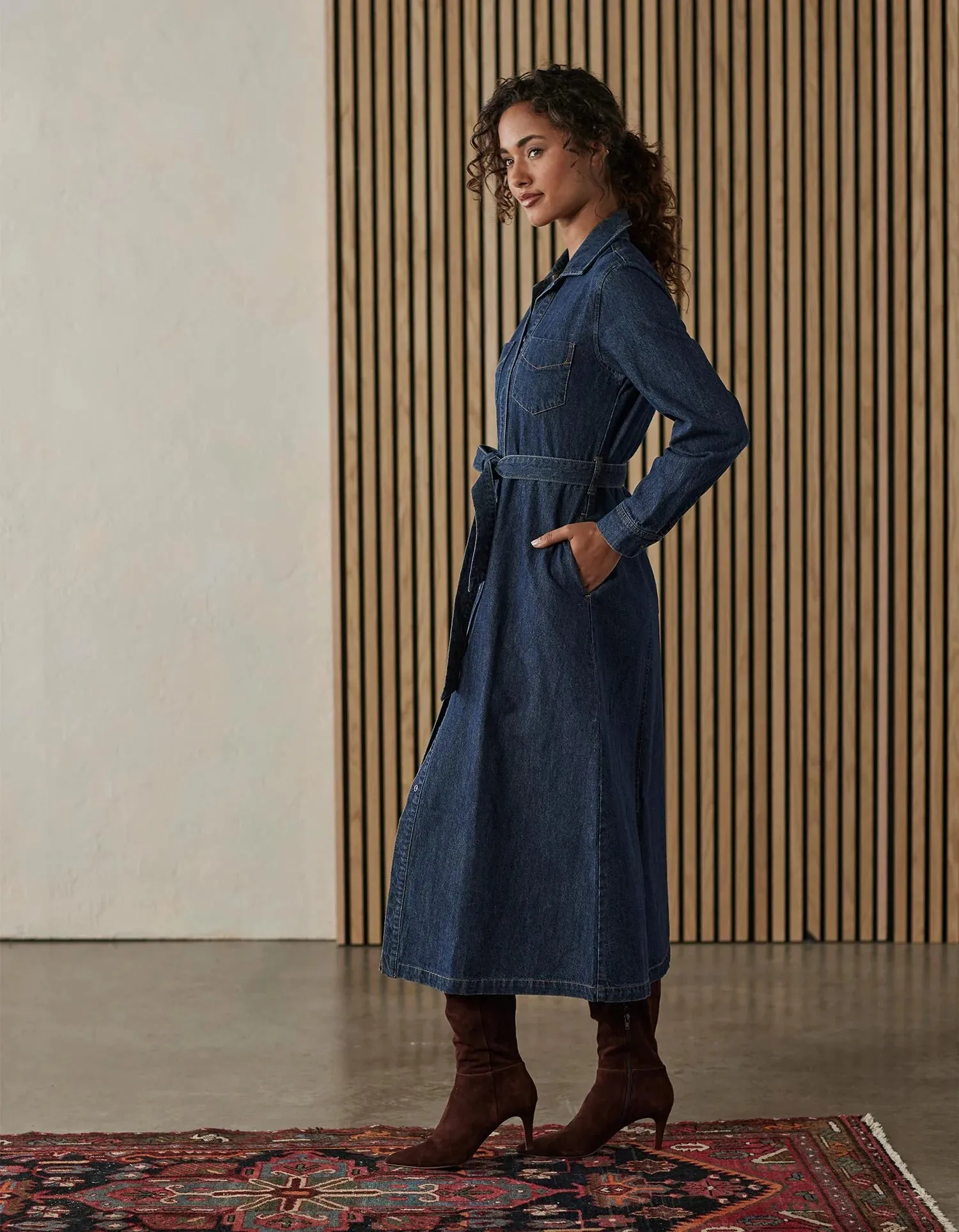 Denim Shirtdress