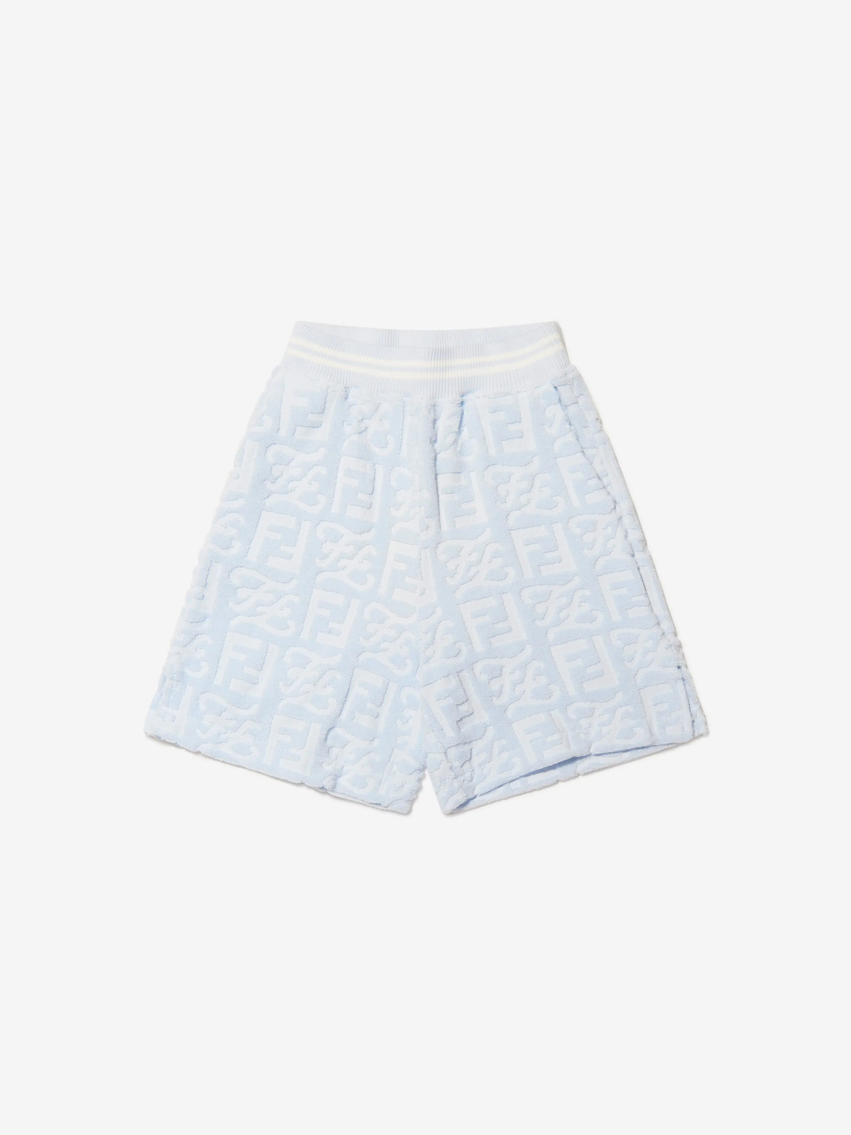 Fendi Boys Towelling Karligraphy Shorts