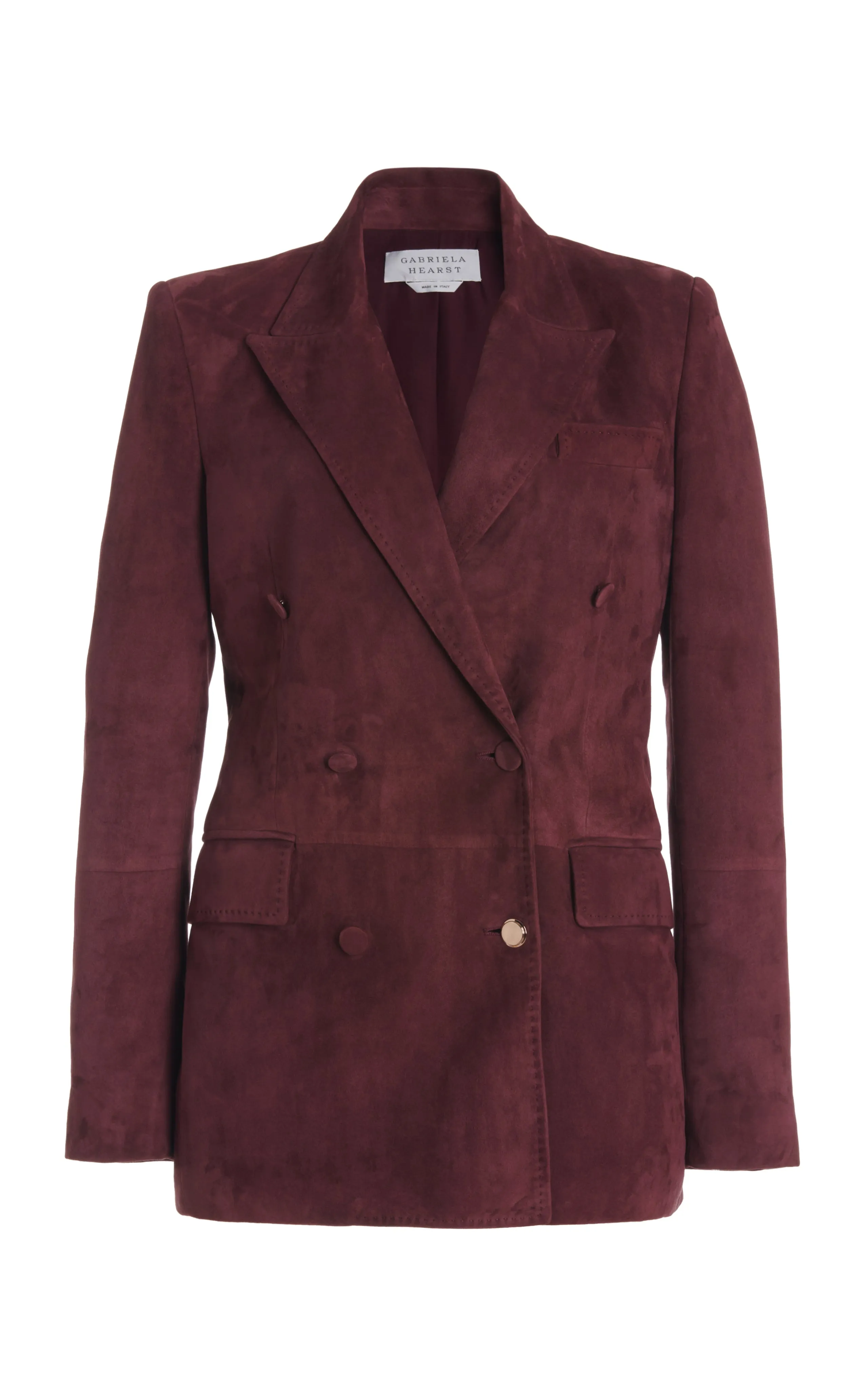 Gavin Blazer in Deep Bordeaux Suede