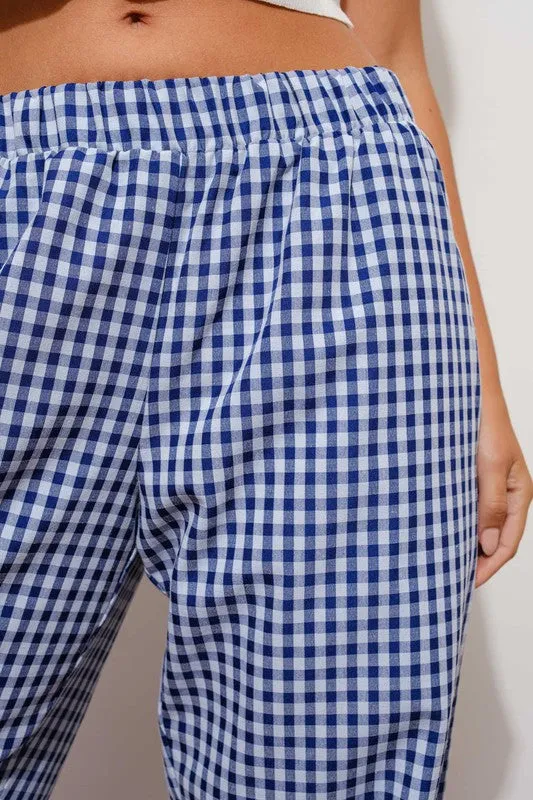 Gingham Relaxed Pants