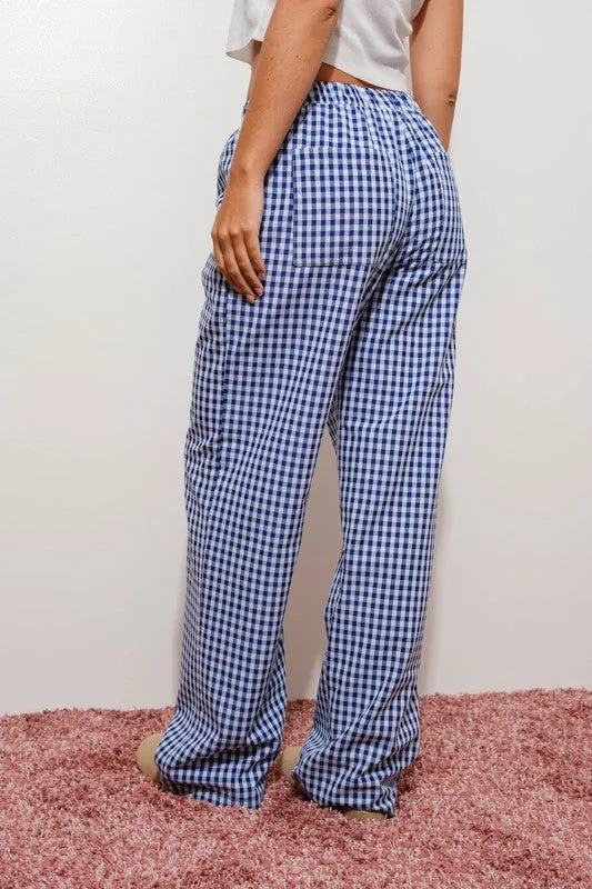 Gingham Relaxed Pants