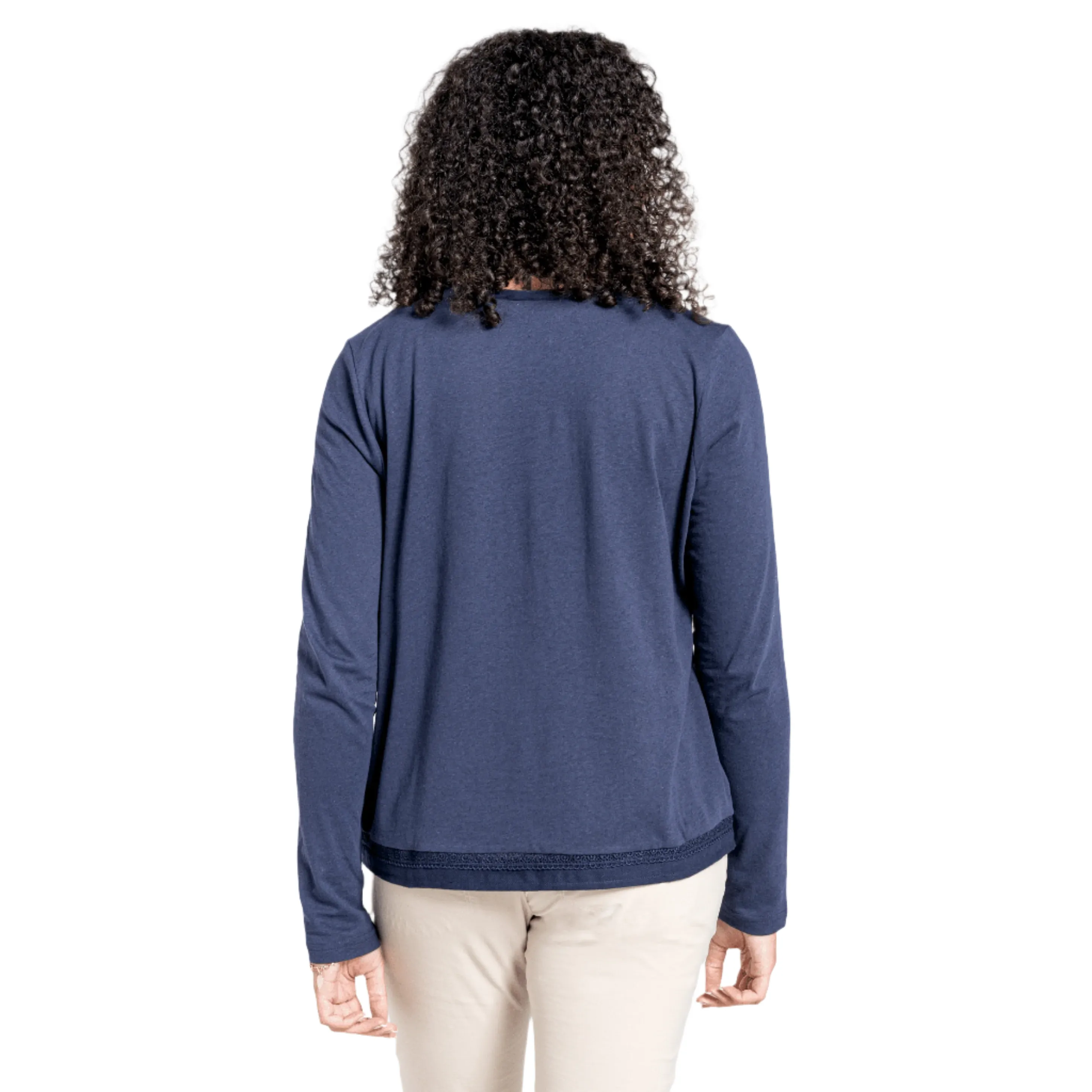 Magnolia Nosibotanical Long Sleeved Women's Top - Blue Navy