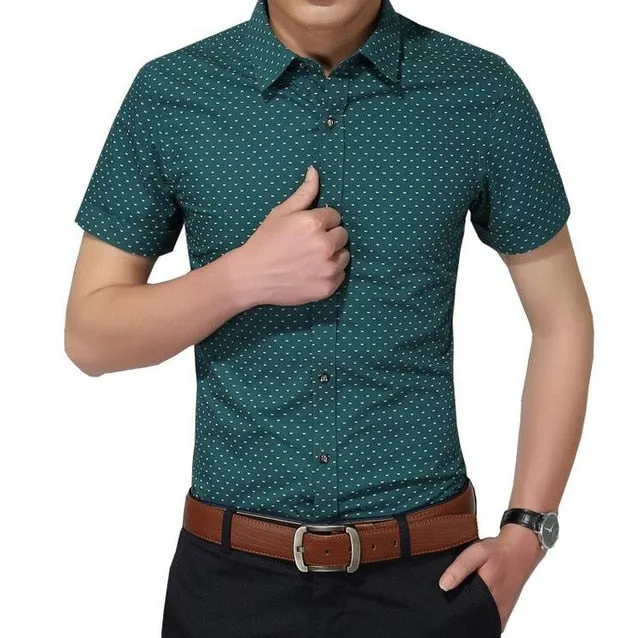 Men'S Social Polka Dot Casual Shirt