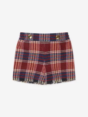 Monnalisa Girls Checked Tartan Shorts