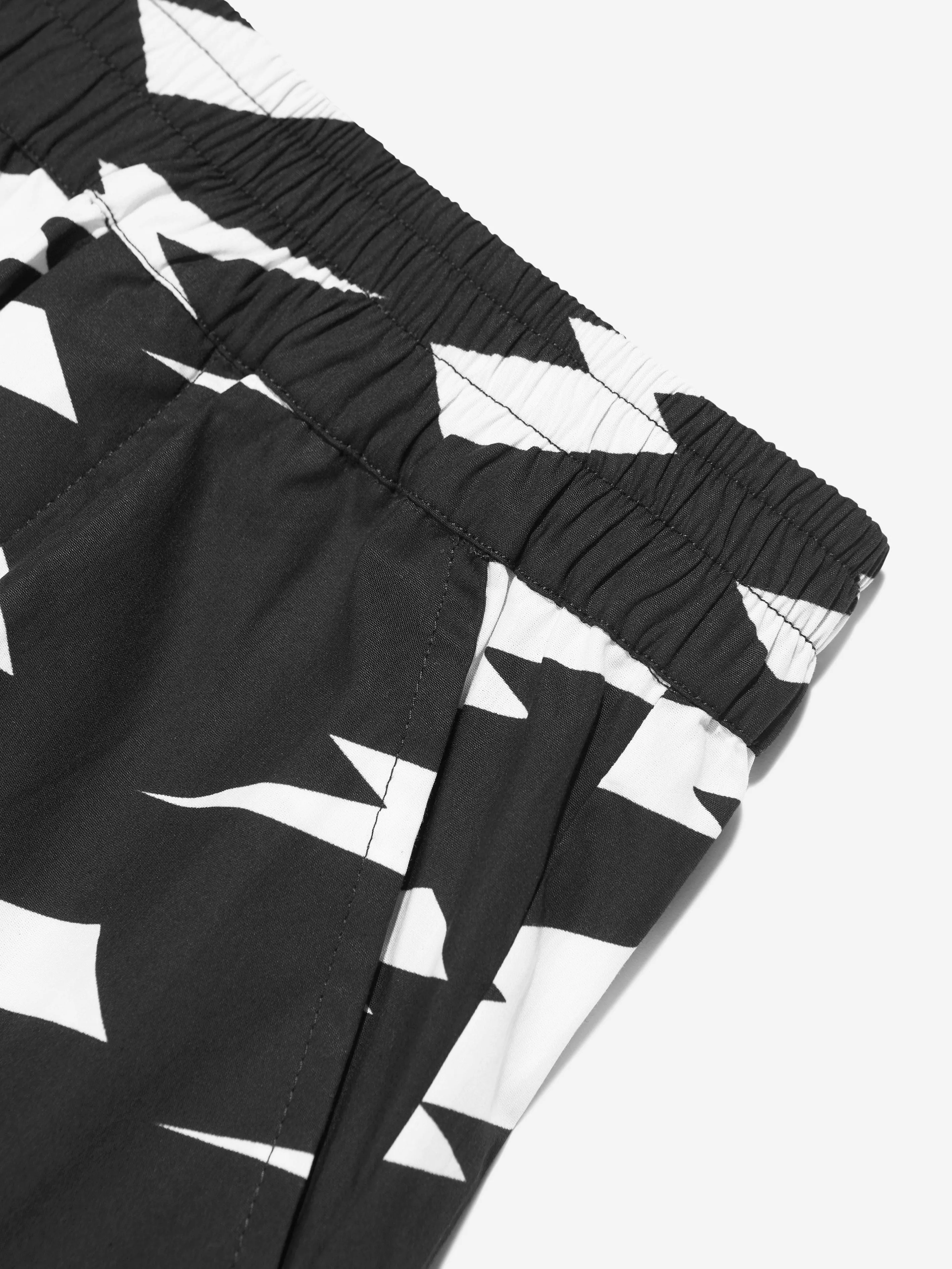 Neil Barrett Boys Thunderbolt Shorts in Black