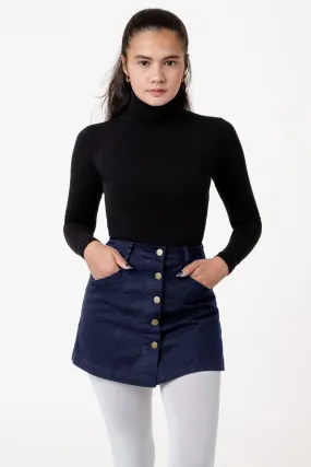 RCT380 - Cotton Twill Button-Front Skort