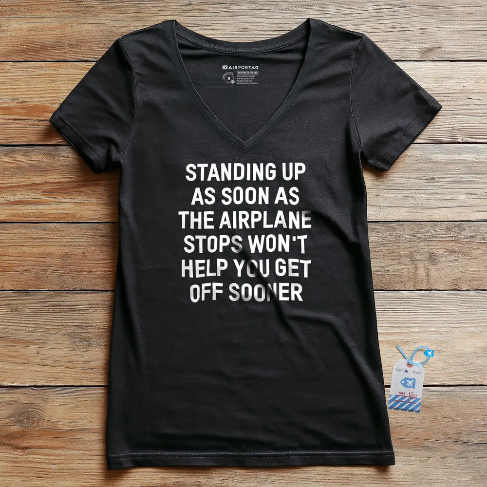 Standing Up - Women's V-Neck T-Shirt