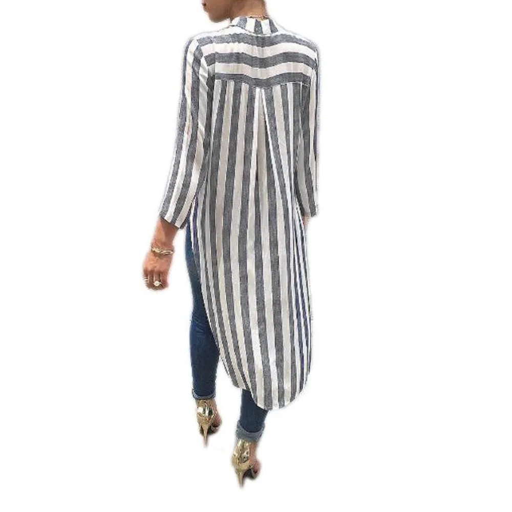 Summer Casual Striped Long Slessves Shirts