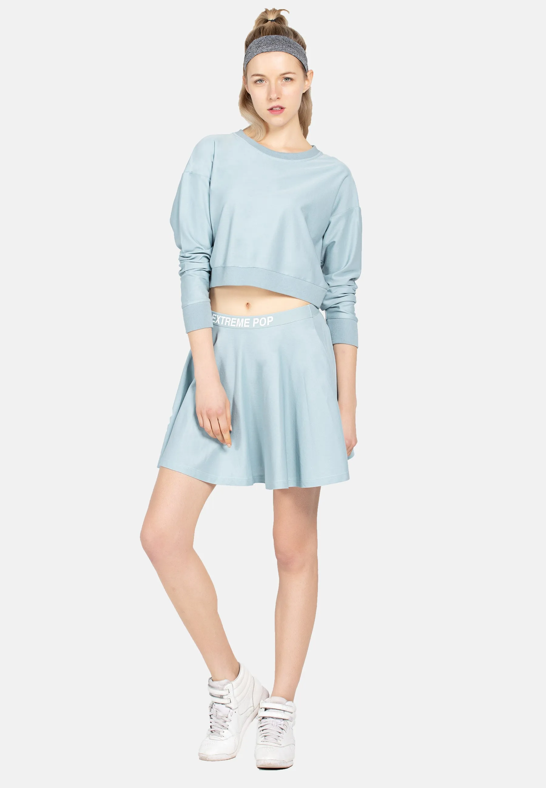 Versatile Stretchy Flared Jersey Skirt