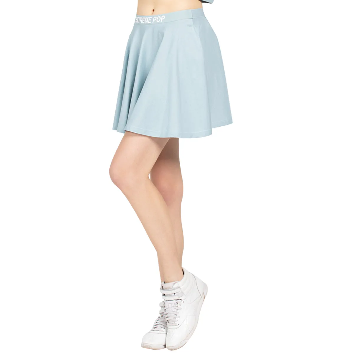 Versatile Stretchy Flared Jersey Skirt