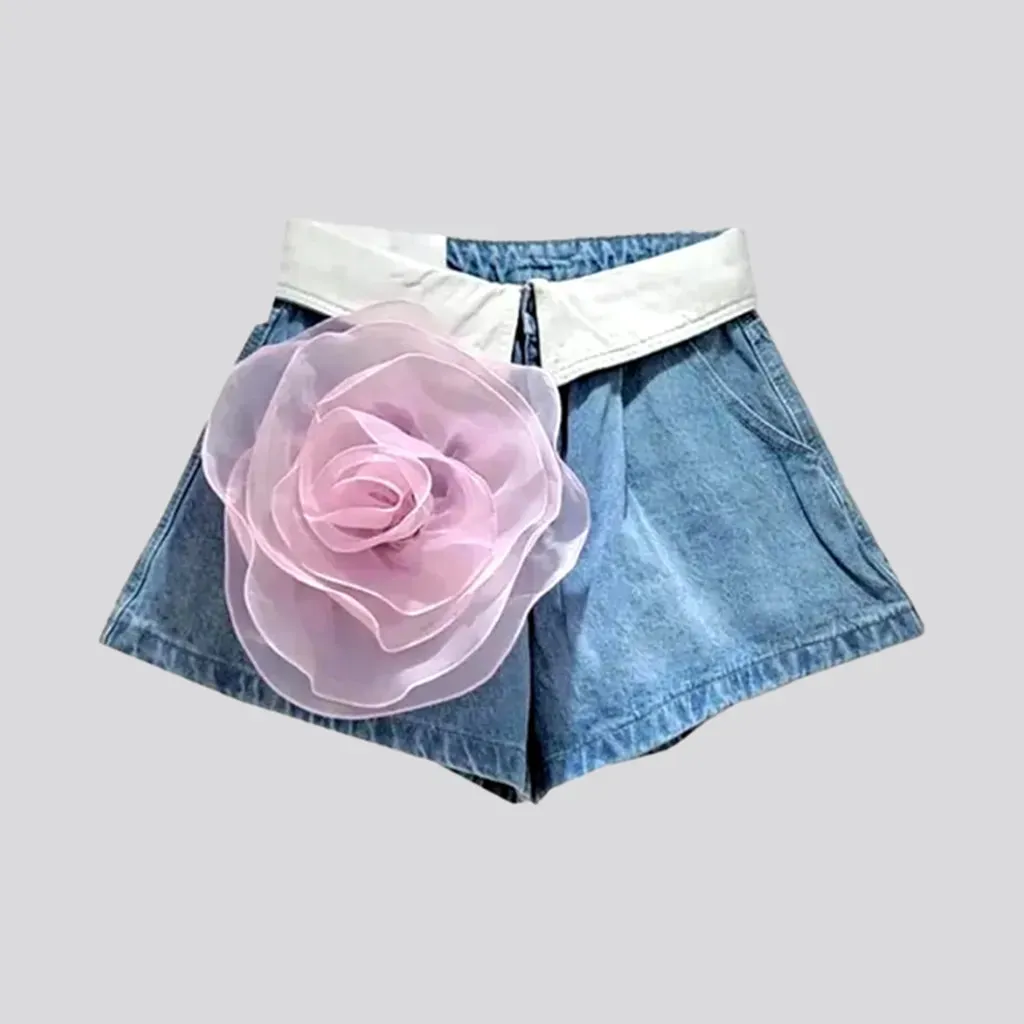 Vintage straight jean shorts for ladies