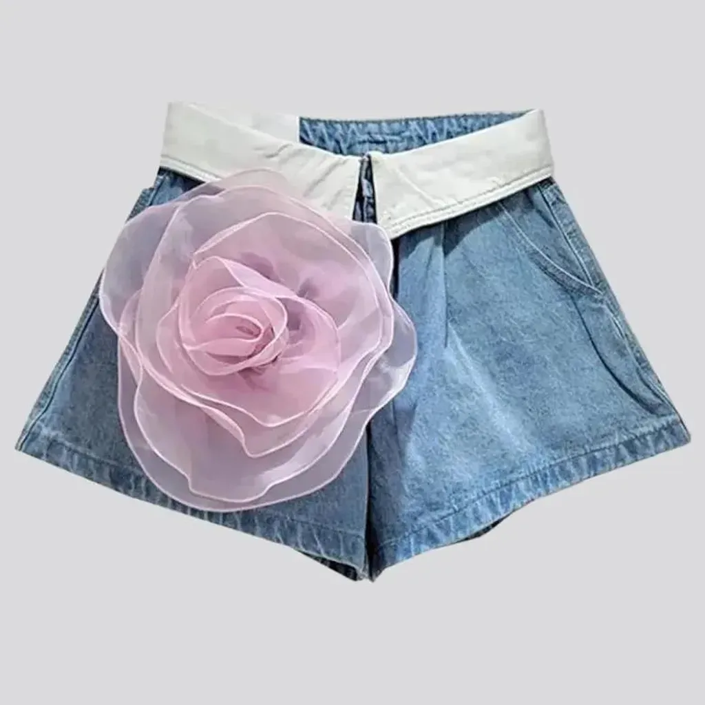 Vintage straight jean shorts for ladies