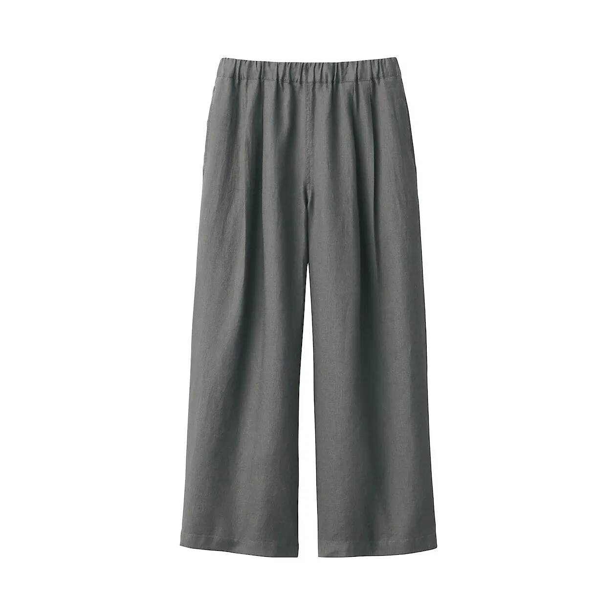 Washed Linen Relaxed Wide Pants