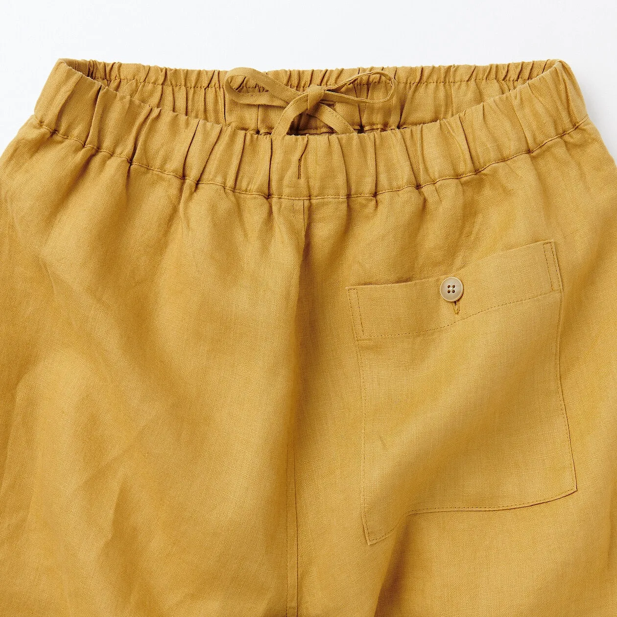 Washed Linen Relaxed Wide Pants