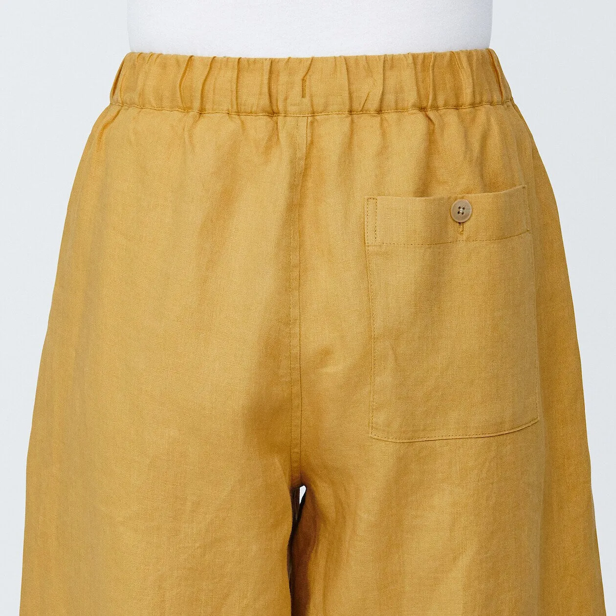 Washed Linen Relaxed Wide Pants