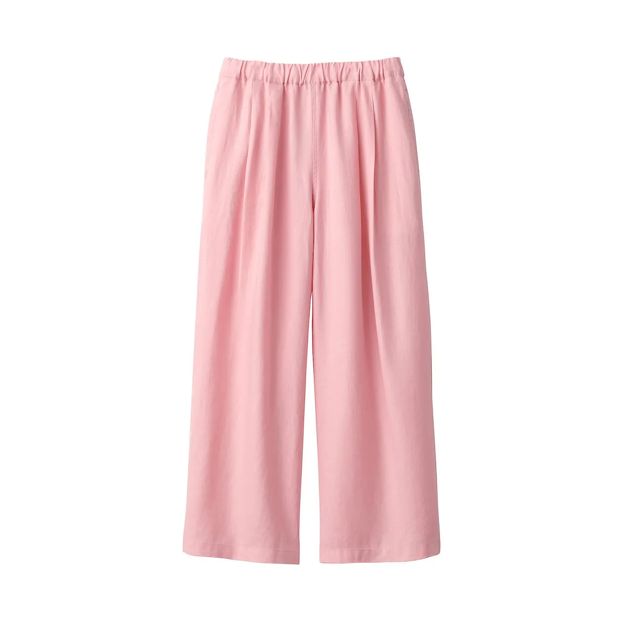 Washed Linen Relaxed Wide Pants