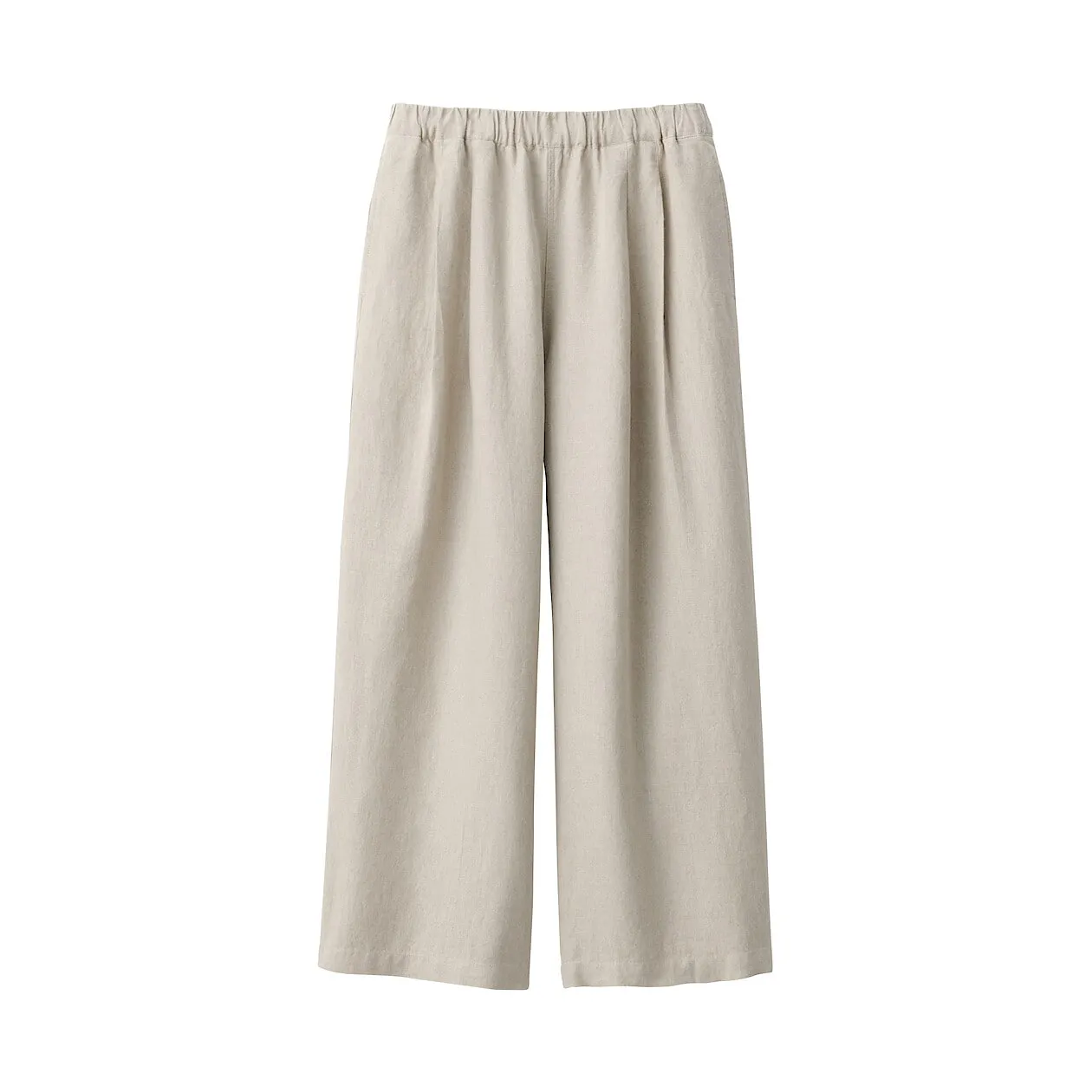 Washed Linen Relaxed Wide Pants