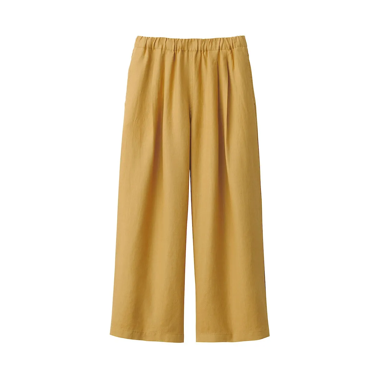 Washed Linen Relaxed Wide Pants