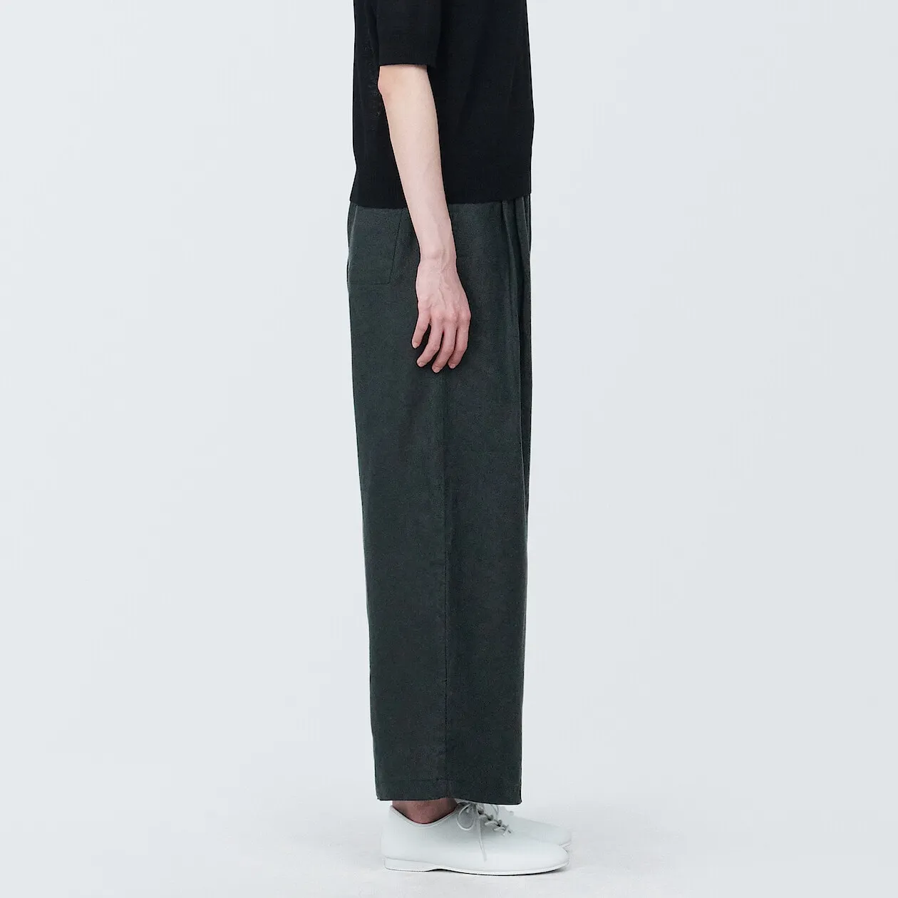 Washed Linen Relaxed Wide Pants