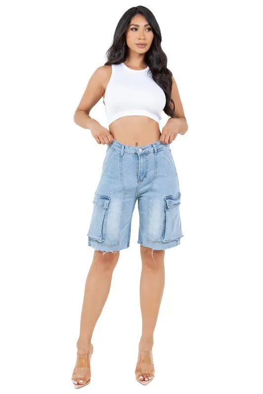 WOMEN FASHION DENIM SHORT