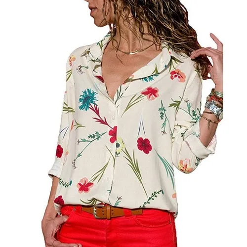 Womens Tops and Blouses Floral Print