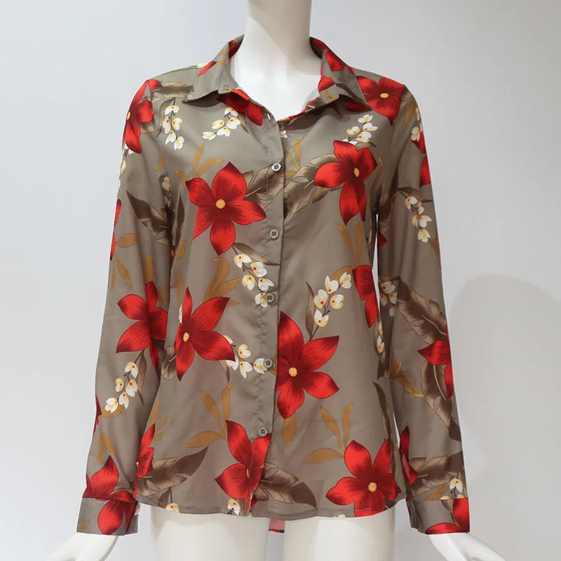 Womens Tops and Blouses Floral Print