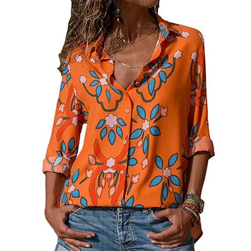 Womens Tops and Blouses Floral Print