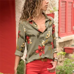 Womens Tops and Blouses Floral Print