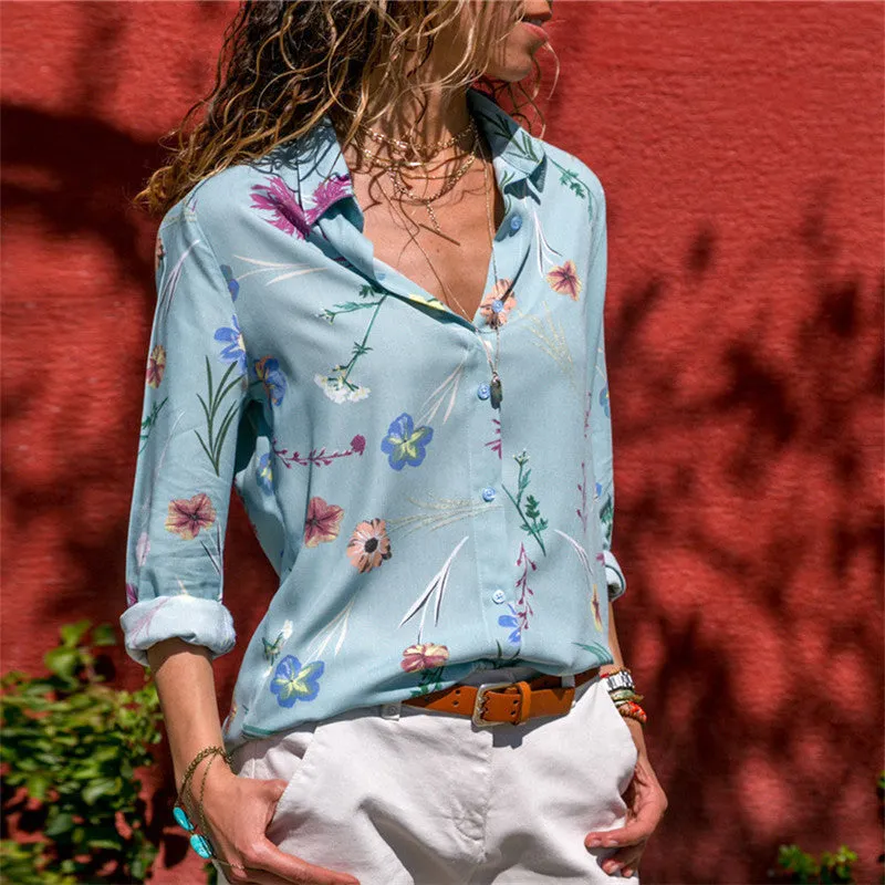 Womens Tops and Blouses Floral Print