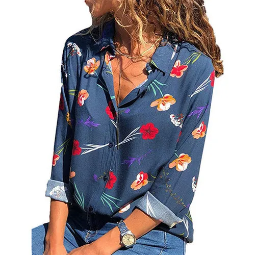 Womens Tops and Blouses Floral Print