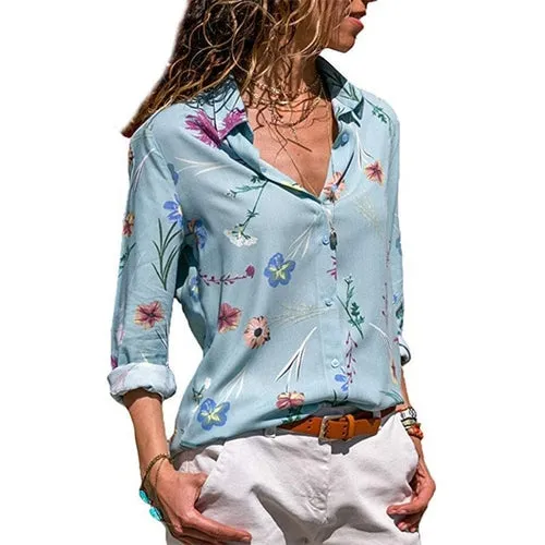 Womens Tops and Blouses Floral Print